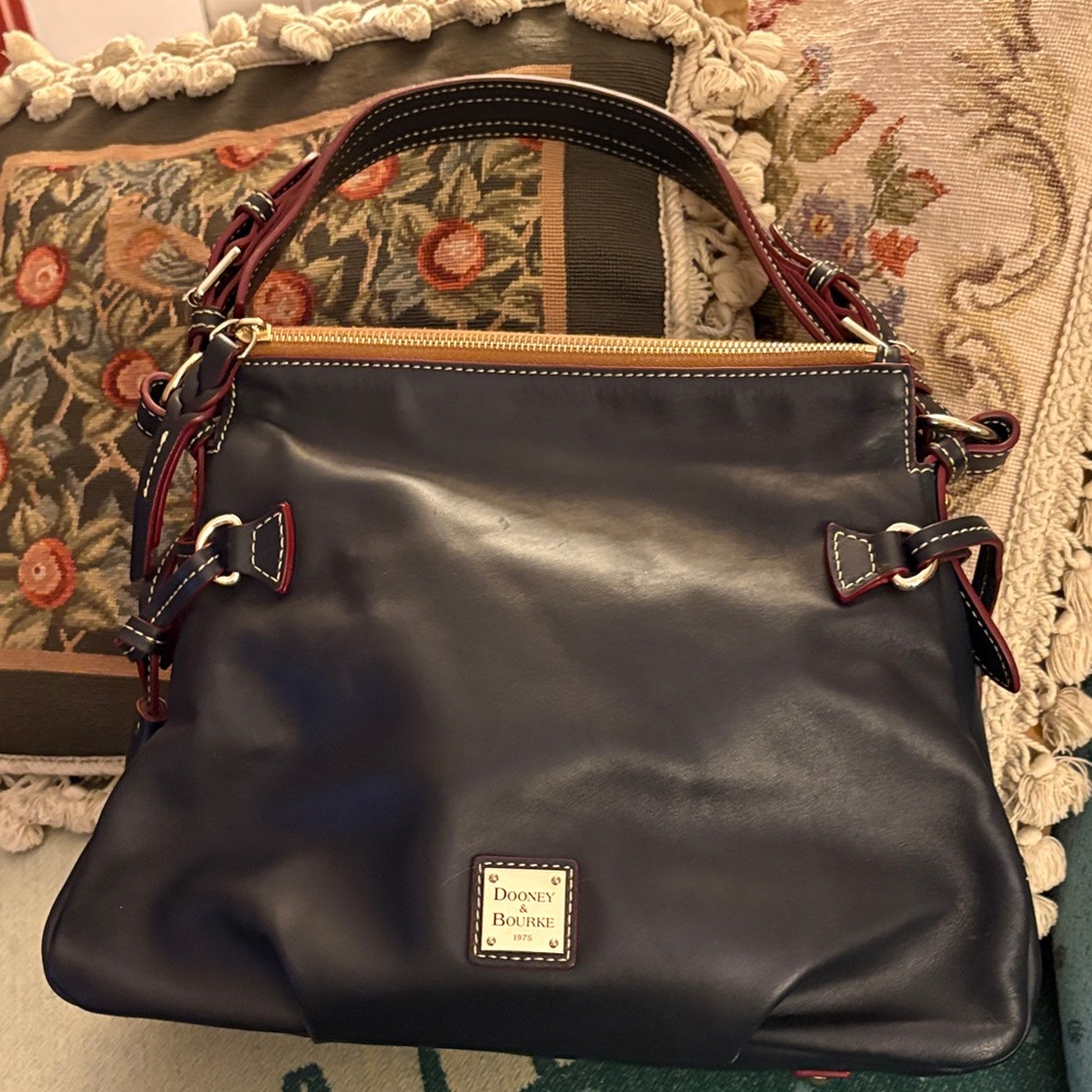 Dooney & Bourke Navy Blue Florentine Teagan 30